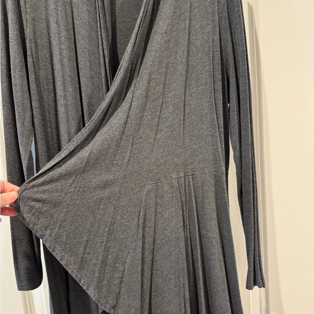 Soma Charcoal Drape Cardigan - Picture 3 of 5
